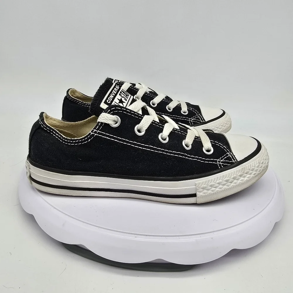 Converse Shoes Youth 2 Chuck Taylor All Star Lo Black White Canvas Shoes